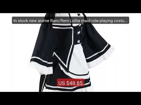 In stock new anime Ram/Rem Lolita maid role-playing costume v... — Amazing Value 2026 | Must Have!