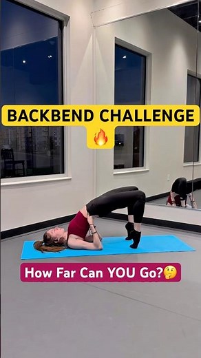 Backbend Challenge | How Far Can YOU Go? 🔥 #flexibility #backbend #contortion #shorts