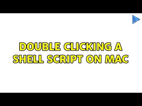 Double Clicking a shell script on Mac (2 Solutions!!)