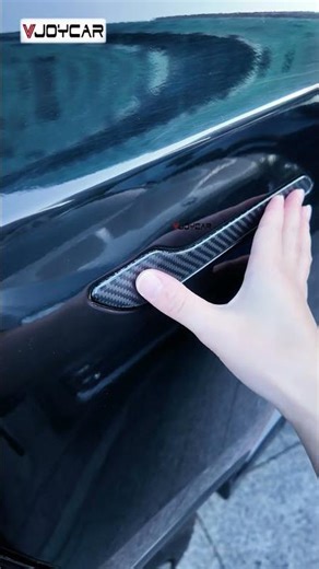 Real Carbon Fiber Door Handle Protector Sticker for Tesla Model 3 Y 3 Highland New Y Juniper#tesla
