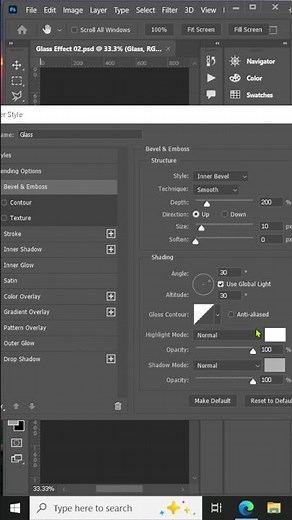 How To Make Glass Text In Photoshop Fast