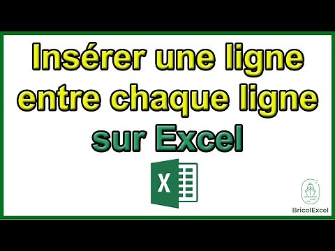 Comment insérer une ligne entre chaque ligne Excel