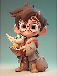 Magic Academy Diamond Painting Kits for Adults & Kids,DIY Cartoon Diamond Art Kits,5D Cartoon Figure Diamond Painting Kits,Full Drill Diamond Dots Painting for Home Wall Decoration Gifts 12x16 Inch