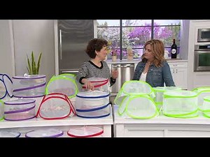 Cook's Essentials S/8 Multi-Sized Mesh Food Covers on QVC