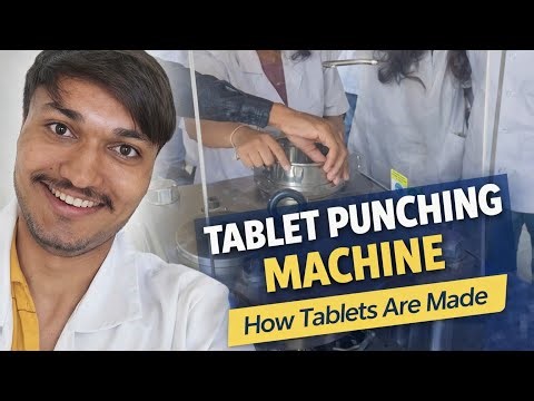 How to prepare tablets from Granules by using single punch tablet machine... ❤ 😍