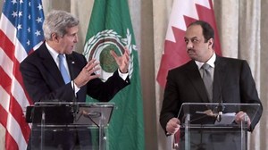 Kerry meets with Arab leaders to push Syria strikes