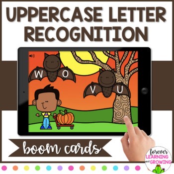 Fall Uppercase Letter Name Boom™ Cards | Kindergarten Letter Recognition Game