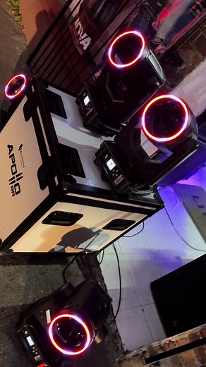 Potentes luces LED Alien Pro 250W para DJ y eventos - Incluye cables y estuche