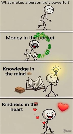 Real Power Is Not Money Alone. #SelfImprovement#MotivationDaily#MindsetMatters#SuccessHabits