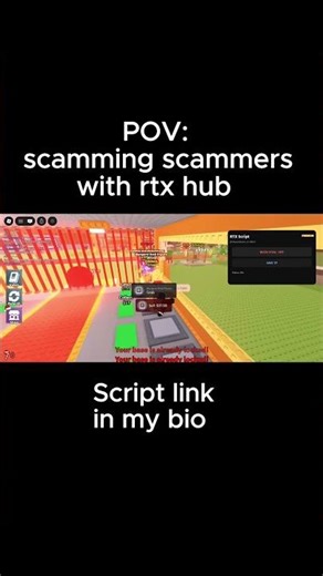 Scamming Scammers in Steal a Brainrot with RTX HUB Instant Steal Script. #stealabrainrot #script