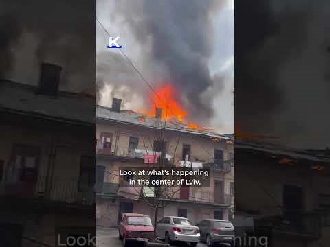 Russian Shahed-type drone hits the historic center of Lviv