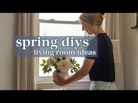 How To Create Beautiful Spring Decor On a Budget | Spring Living Room Refresh