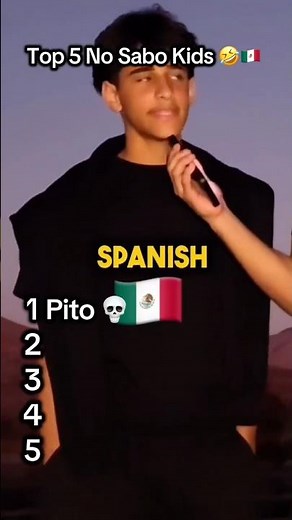 Ranking Top 5 No Sabo Kids Spanish 🇲🇽 Comment What He Said!