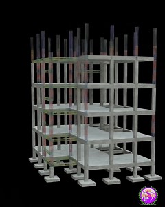 Visualizing the backbone of modern infrastructure! 🏗️ This stunning 3D animation reveals the structural integrity of a multi-story building, stripping away the walls to showcase the raw engineering beneath. From the precise grid of concrete columns and beams to the central staircase connectivity, this render perfectly illustrates the skeleton that holds everything together. A perfect blend of architectural design and structural stability, giving us a unique top-down perspective of how our livin