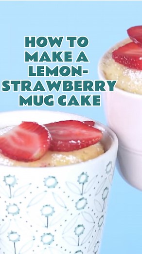 Lemon-Strawberry Mug Cake  This is the easiest lemon-strawberry mug cake recipe you'll ever try! #lemonstrawberrymugcake #mugcake #mugcakerecipe #cookingwithkids #todaysparent | Today's Parent | Facebook