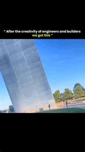 know Universe on Instagram: "You are looking at what happens when engineering and imagination meet in perfect balance. The Gateway Arch in St. Louis rises 630 feet into the sky, forming the tallest stainless steel monument ever built. Designed by architect Eero Saarinen and completed in 1965, the arch follows a precise inverted catenary curve, a shape that naturally distributes weight and keeps the structure stable under wind and gravity. Every section was built to exact tolerances, with the leg
