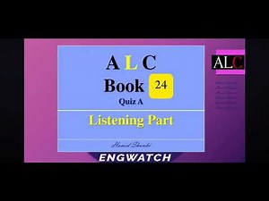 ALC BOOK 24 quiz A with answers in the description
