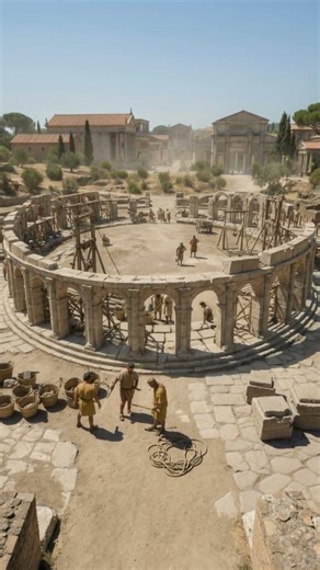 Rome’s Colosseum Like You’ve Never Seen — Built from Scratch! 🏛️ #italy #romacapitale #usa