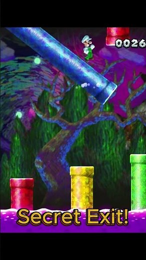 New Super Luigi U - Painted Pipeworks SECRET EXIT Guide (Soda Jungle) 🟢