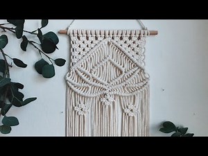 LOTUS FLOWER macrame wall hanging tutorial || Easy beginner DIY