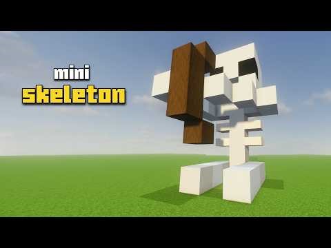 mini Skeleton Statue | Minecraft How To Build