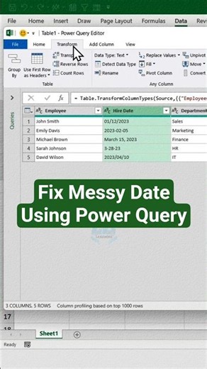 Messy Excel Dates? Power Query Fixes Them in Seconds!