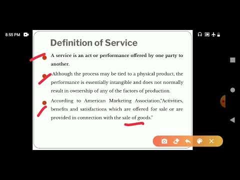 Definition and Characteristics of Service