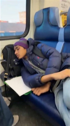 On my way home from New York University, completely exhausted.