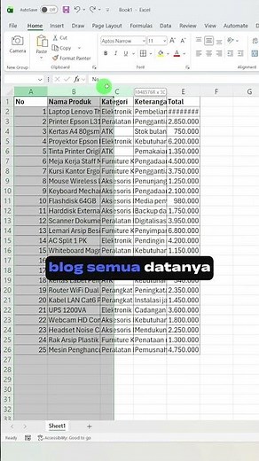 How to quickly tidy up Excel columns without having to drag them manually