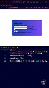 3.9K views · 107 reactions | Beautiful  Background Signin Page with HTML and CSS ✨ #css #webdevelopment #frontend #csstips #htmlcss #learncoding #programming #developerlife #webdesign #coderscommunity #html | Coding with Parvez | Facebook