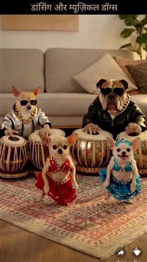 The Most Hilarious Musical Dogs Show! #doggy dance #shorts #funny