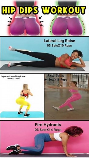 Hip Dips Exercises || Hip Dips Workout || Get Rid of Hip Dips