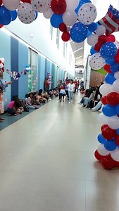 Arlington ISD special education students, faculty and families kicked off the red, white and blue spirit at Webb Elementary! ❤️💙 | Arlington ISD
