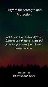 Prayers for Strength and Protection#PrayerForStrength #PrayerForProtection #GodIsMyRefuge