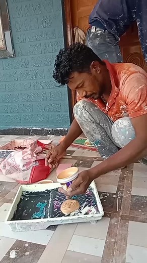 1.7K views · 1.8K reactions | #painting #putting #life #painter #textures #walldesign #work #instlikes #instagram #trending #video | Vishal Jambhule | Facebook