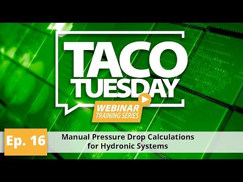 Manual Pressure Drop Calculations for Hydronic Systems