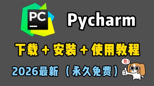 【永久激活码】2026最新python安装+pycharm安装激活教程，一键激活，永久使用，附专业版激活码+安装包，超详细Python教程！！