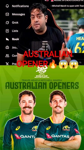 AUSTRALIAN OPENER🔥 FOR T20 World Cup 2026🥶☠️#20worldcup #australiacricket#short video viral cricket