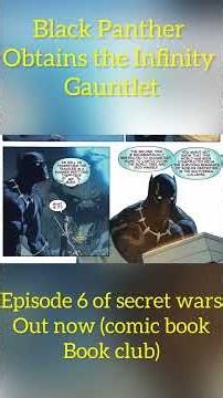 Black panther gets the Infinity Gauntlet!!! #marvel #doomsday #comics #avengers