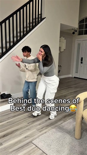 Behind the scenes of best duo dancing 😂#shorts