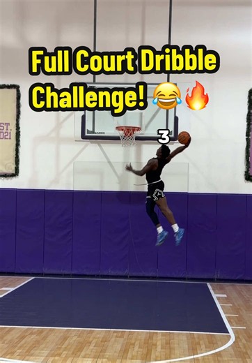 Full Court Dribble Challenge with the Guys! 😂🔥 @Emeka Uzomba @Brandon Beloti @DunkinDanny