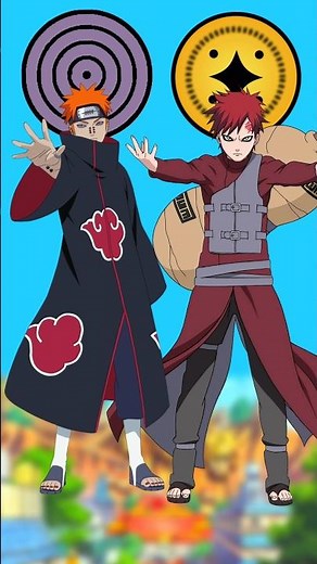 Pain vs gaara | who is strong? #naruto #pain #gaara #youtubeshorts #shorts
