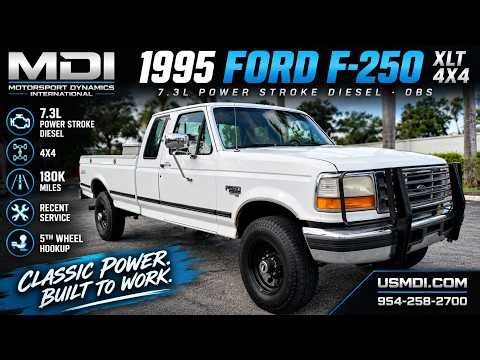 1995 Ford F-250 XLT 4x4 7.3L Power Stroke Diesel | OBS Ford | 180K Miles - FOR SALE - WE SHIP!