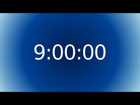 9H Deep Ocean Midnight Calm Timer | Gradient Countdown 💙 #003366 #006994 #4682B4