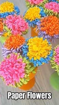 DIY Paper Flowers 🌸 #shorts