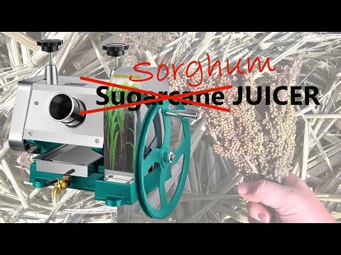 Using Manual Sugarcane Juicer To Make Sorghum Syrup