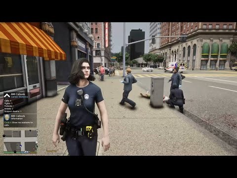 Gta 5 LSPDFR Playing As A LAPD Metro Female Officer - Explorer City Patrol #gta #gta5 #lspdfr