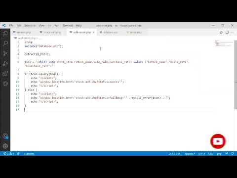 Insert Stock in Table In PHP | Advance Web Designing | Hindi #10-3