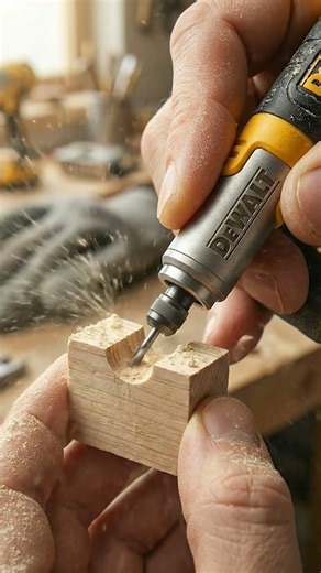 This Tiny DeWALT Tool Is WAY More Powerful Than It Looks 😲 #tools #woodworking #powertools