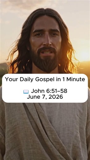 Jesus Said: “I Am the Living Bread” 🙏🍞 | John 6:51–58